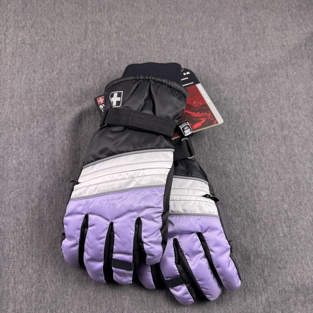 Swiss Tech‎ Lavender Dusk 3M Thinsulate Waterproof Tech Ski Gloves S-M NWT